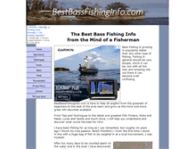 Tablet Screenshot of bestbassfishinginfo.com